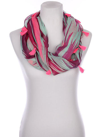 SCARF   ANIMAL PRINT  KYF1004PNK - Scarvesnthangs
 - 2