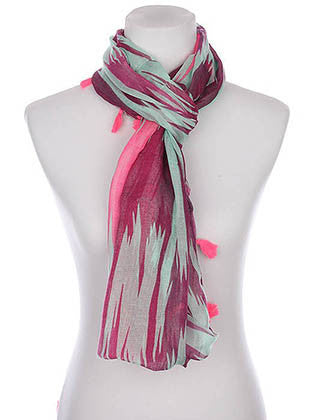 SCARF   ANIMAL PRINT  KYF1004PNK - Scarvesnthangs
 - 3