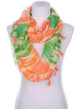 SCARF   ANIMAL PRINT  KYF1006PNK
