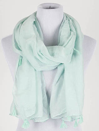 SCARF   TASSEL EDGE  KYF20001MIN