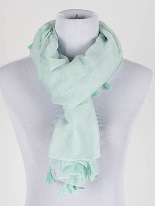 SCARF   TASSEL EDGE  KYF20001MIN - Scarvesnthangs
 - 3