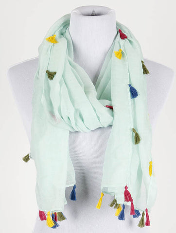 SCARF   TASSEL EDGE  KYF20001MNA - Scarvesnthangs
 - 2