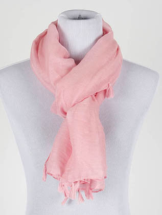 SCARF   TASSEL EDGE  KYF20001PKB - Scarvesnthangs
 - 3
