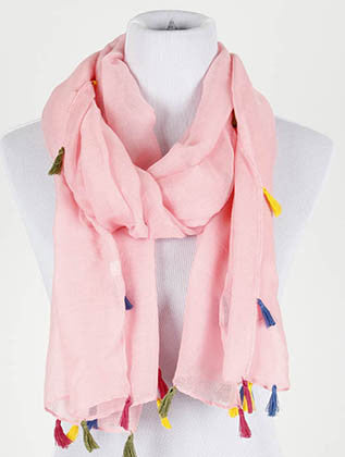 SCARF   TASSEL EDGE  KYF20001PKC