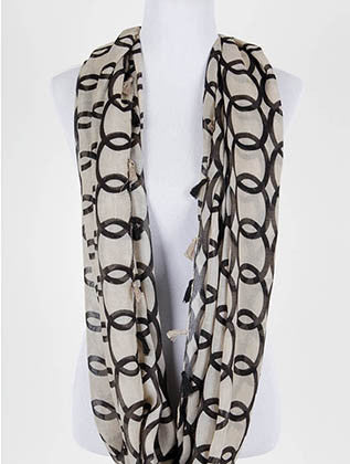SCARF   TASSEL EDGE  KYF21657BRO - Scarvesnthangs
 - 3