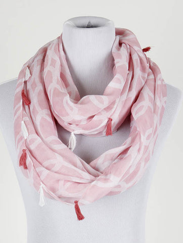 SCARF   TASSEL EDGE  KYF21657PNK - Scarvesnthangs
 - 2