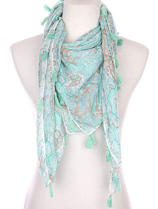 SCARF   PAISLEY PRINT  KYF7007MLT - Scarvesnthangs
 - 1