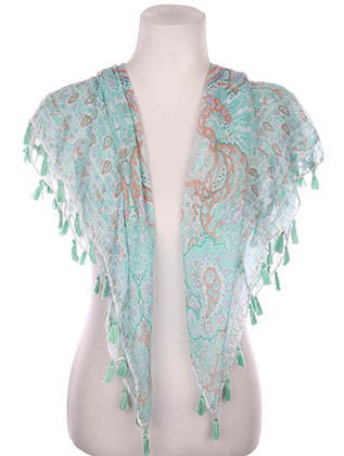 SCARF   PAISLEY PRINT  KYF7007MLT - Scarvesnthangs
 - 3