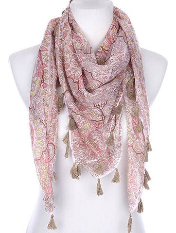 SCARF   PAISLEY PRINT  KYF7008MLT - Scarvesnthangs
 - 2
