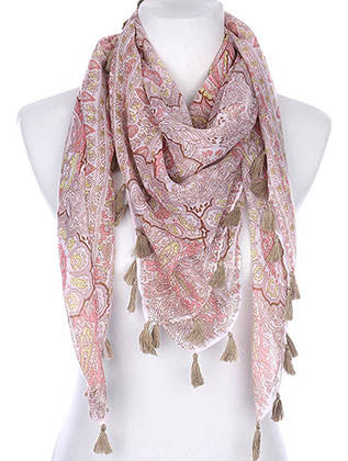 SCARF   PAISLEY PRINT  KYF7008MLT