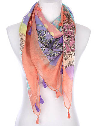 SCARF   PRINT  KYF7010MLT