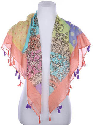 SCARF   PRINT  KYF7010MLT - Scarvesnthangs
 - 3