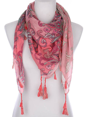 SCARF   PAISLEY PRINT  KYF7012MLT - Scarvesnthangs
 - 2