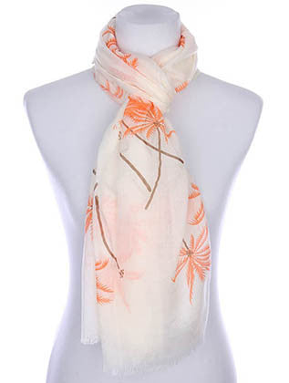 SCARF   PALM TREE PRINT  KYF7019ORG - Scarvesnthangs
 - 3