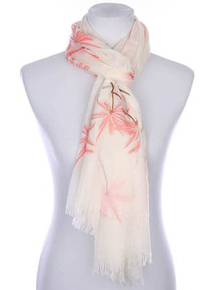 SCARF   PALM TREE PRINT  KYF7019PNK - Scarvesnthangs
 - 3