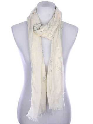 SCARF   NAUTICAL PRINT  KYF7020GRY