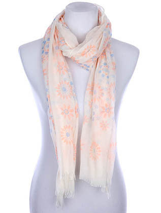 SCARF   FLORAL PRINT  KYF7021ORG