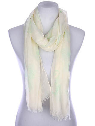 SCARF   SEAHORSE PRINT  KYF7022GRN