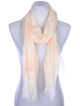 SCARF   SEAHORSE PRINT  KYF7022ORG