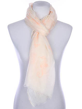 SCARF   SEAHORSE PRINT  KYF7022ORG - Scarvesnthangs
 - 3