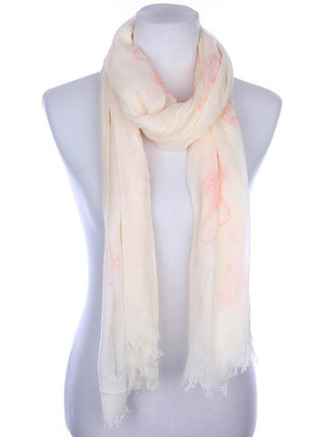 SCARF   SEAHORSE PRINT  KYF7022PNK - Scarvesnthangs
 - 2