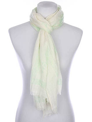 SCARF   HINDU ELEPHANT PRINT  KYF7023GRN - Scarvesnthangs
 - 3