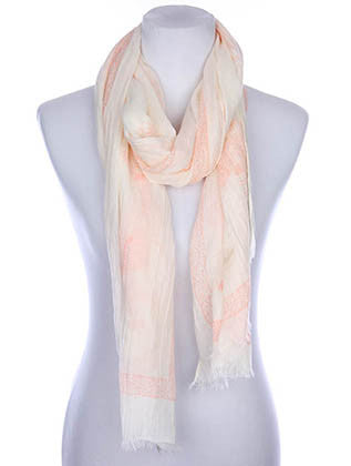 SCARF   HINDU ELEPHANT PRINT  KYF7023PCH