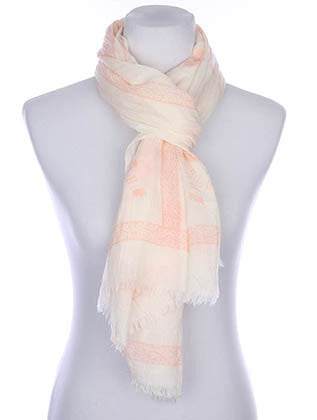 SCARF   HINDU ELEPHANT PRINT  KYF7023PCH - Scarvesnthangs
 - 3