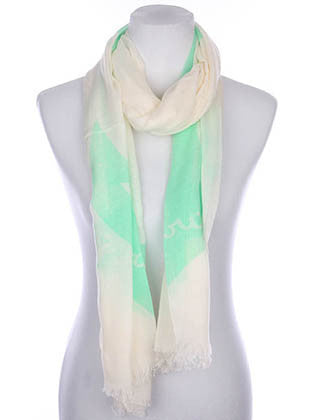 SCARF   LARGE ANCHOR PRINT  KYF7026GRN