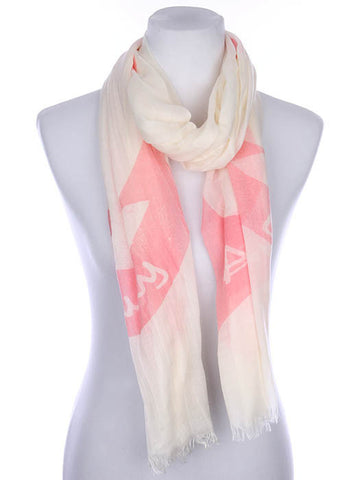 SCARF   LARGE ANCHOR PRINT  KYF7026PNK - Scarvesnthangs
 - 2