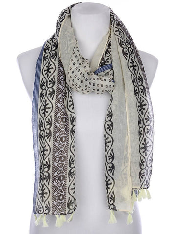 SCARF   PRINT  KYF7032BLK - Scarvesnthangs
 - 2