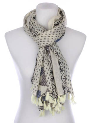 SCARF   PRINT  KYF7032BLK - Scarvesnthangs
 - 3