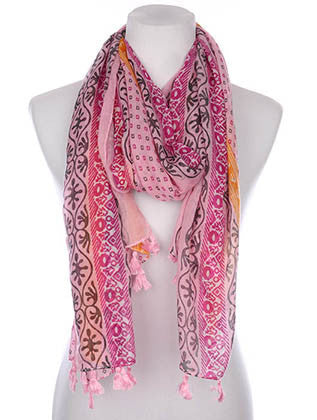 SCARF   PRINT  KYF7032PNK