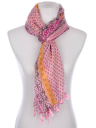 SCARF   PRINT  KYF7032PNK - Scarvesnthangs
 - 3