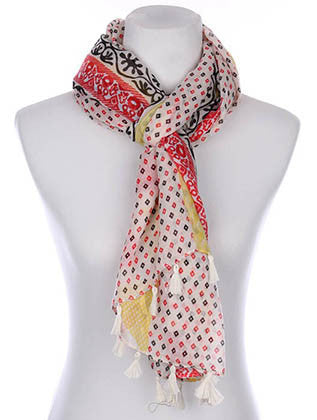 SCARF   PRINT  KYF7032YEW - Scarvesnthangs
 - 3