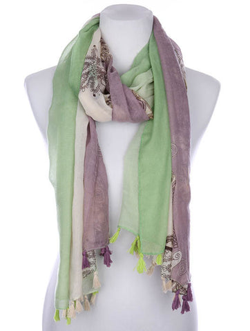 SCARF   STILETTO BOOTIE PRINT  KYF7033GRN - Scarvesnthangs
 - 2