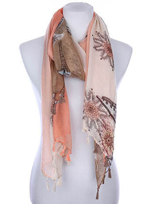 SCARF   STILETTO BOOTIE PRINT  KYF7033ORG - Scarvesnthangs
 - 1
