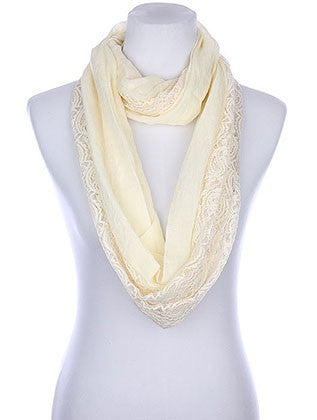 SCARF   HALF LACED  KYF80341CRM
