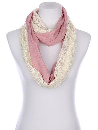 SCARF   HALF LACED  KYF80341PNK