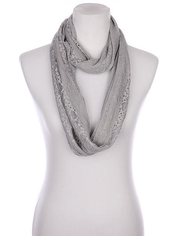 SCARF   LACE  KYF8037GRY - Scarvesnthangs
 - 2