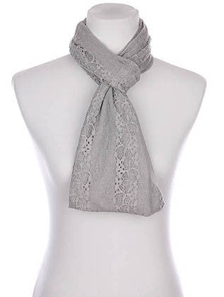 SCARF   LACE  KYF8037GRY - Scarvesnthangs
 - 3