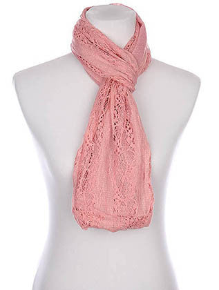 SCARF   LACE  KYF8037PNK - Scarvesnthangs
 - 3