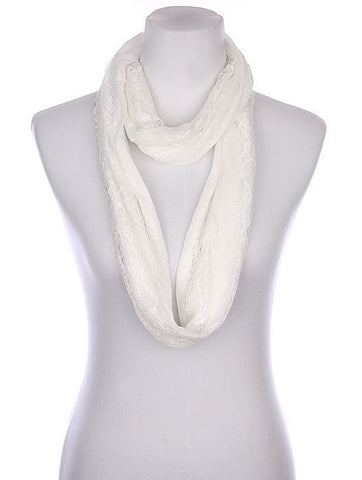 SCARF   LACE  KYF8037WHT - Scarvesnthangs
 - 2