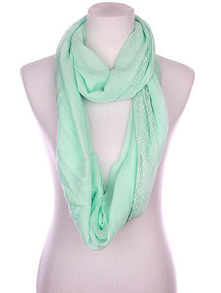 SCARF   LACE EDGE  KYF8041MIN - Scarvesnthangs
 - 1