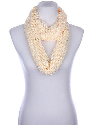 SCARF   CHEVRON PATTERN CROCHET  KYF80421CRM