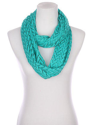 SCARF   CHEVRON PATTERN CROCHET  KYF80421TUQ - Scarvesnthangs
 - 1