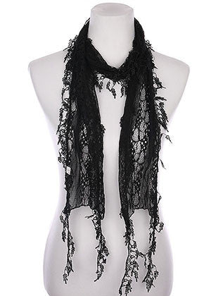 SCARF   LACE  KYF80431BLK