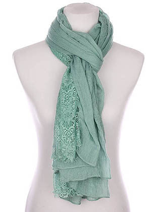 SCARF   LACE EDGE  KYF80481MIN - Scarvesnthangs
 - 3