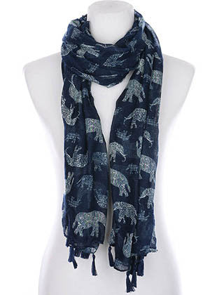SCARF   ELEPHANT PRINT  KYF99001TNVY