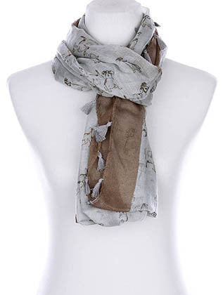 SCARF   PUPPY PRINT  KYF99003ETBLU - Scarvesnthangs
 - 3